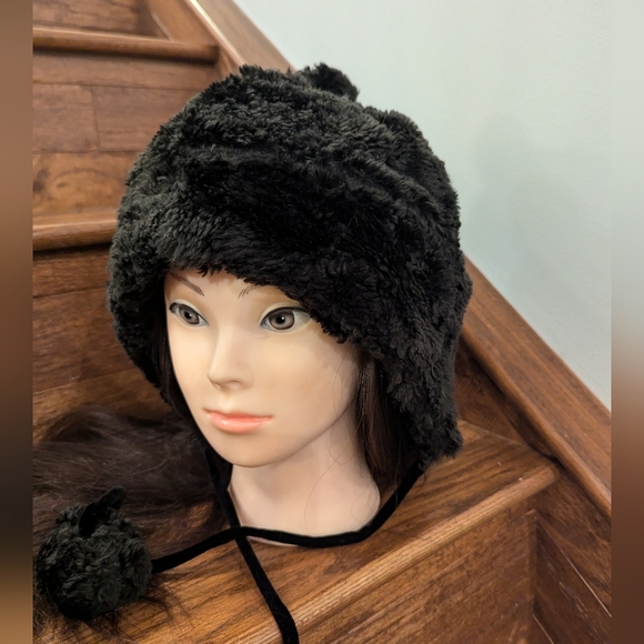 April Cornell Faux Fur & velvet Vintage Hat - Picture 4 of 11